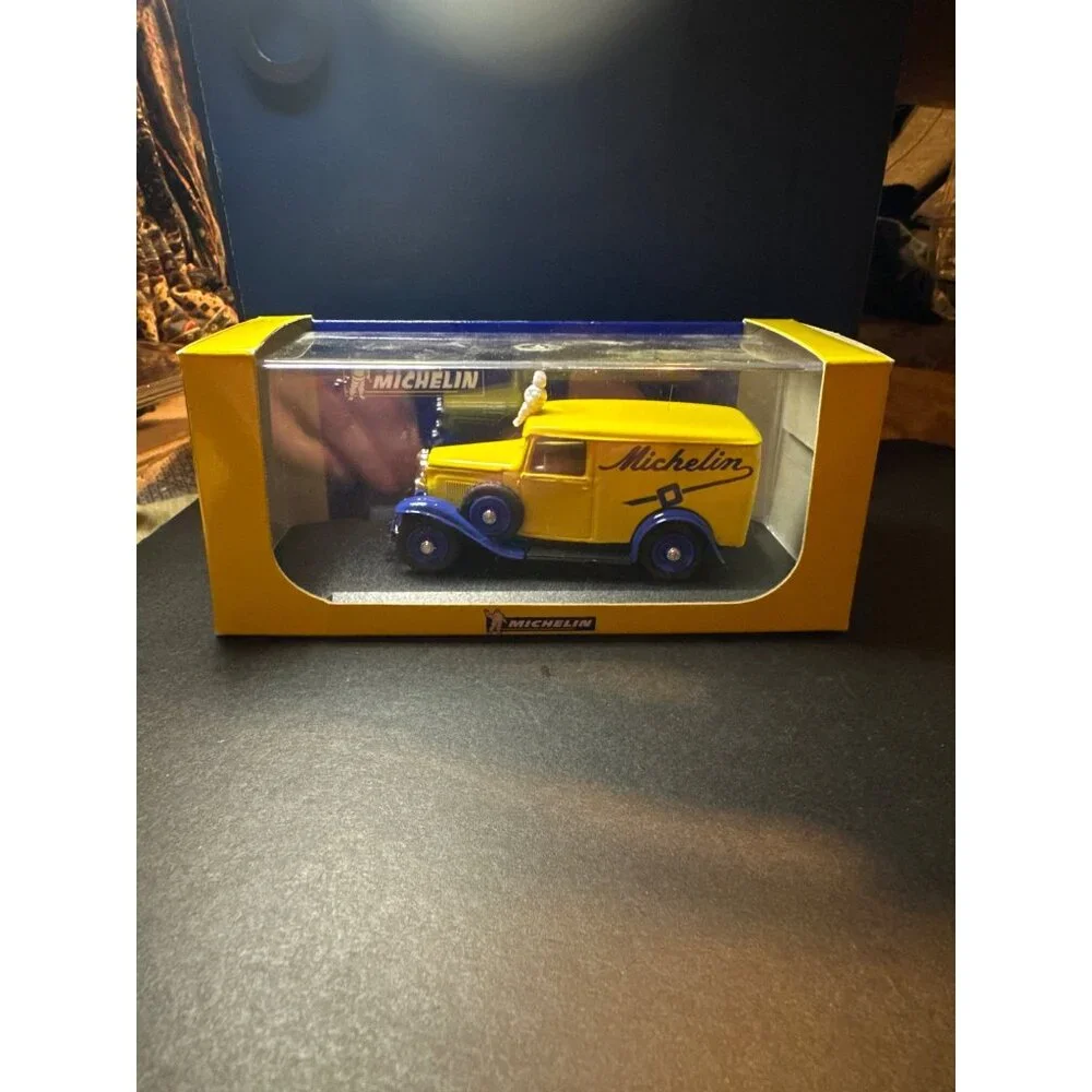 Eligor 1/43 Michelin Citroen 500 KG Model‎ Car Yellow Blue Die-Cast Display Box